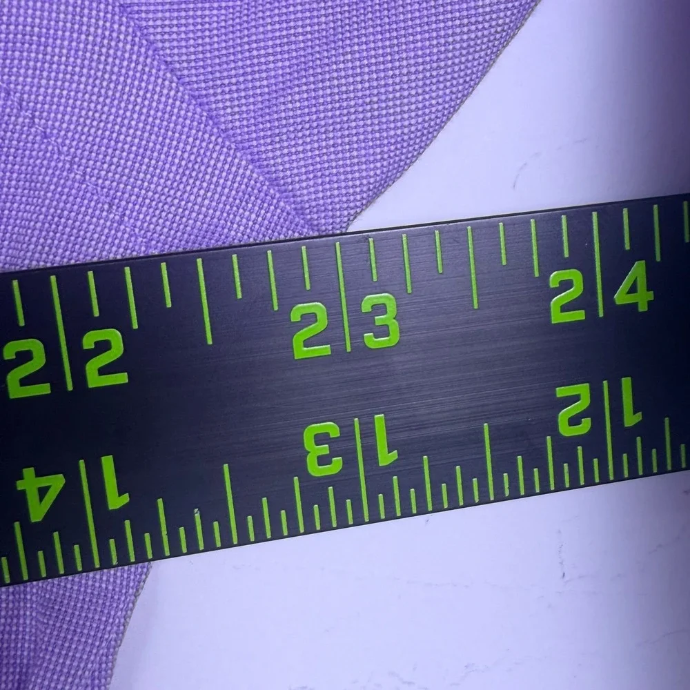 Polo Ralph Lauren Button Down Men 16 Large Slim Fit Purple Herringbone Poplin